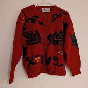 Cambridge Dry Goods Red Knit Sweater